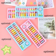 OPTIMISTI Mental Abacus Calculation, 11 Column Abacus Puzzle Toy Abacus Calculation, Portable 7 Bead
