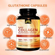 Collagen Peptide Vitamin C Glutathione Hyaluronic Acid - Skin and Nail Beauty Complex Supplement -60