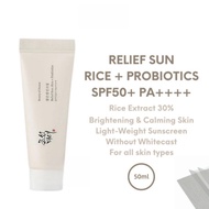 BOJ Relief Sun (Rice + Probiotics)Sunscreen Cream SPF50+ PA++++ -- UV Protection & Refreshing Moistu