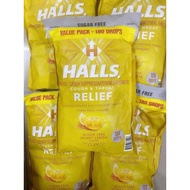 Halls Relief Sugar-Free Lemon Candy 180v