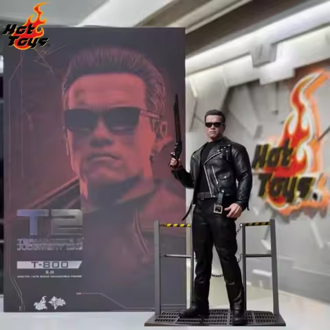 In Stock HOTTOYS HT 1/6 MMS795 Terminator 2: Judgment Day T800 Robot 2.0 Battle-Damaged Version Acti