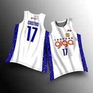 PBA JERSEY | TNT Tropang Giga White Roger Pogoy 16 Jersey | Customize Full Sublimation Jersey