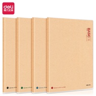 Deli Notebook with Waterproof EVA Soft Plastic Book Cover A5/B5 Dustproof Buku Nota Journal Aestheti