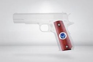 RST 紅星 - 1911 金屬鑲嵌木握片 US空軍紀念款 護片 COLT MEU M45A1 .. 17430-711