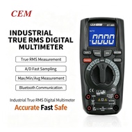 CEM DT‑985 True RMS Industrial Digital Multimeter 6000‑Counts, 1000V AC/DC Voltage 10A Current Tempe