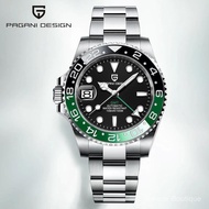 PAGANI DESIGN PD-1662 Luxury GMT Men Mechanical Wristwatch Sapphire Glass Stainless Steel 100M Water