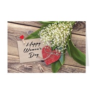 Combo of 2 pieces of greeting cards for Women's Day March 8 and October 20 - Gray card 12-PN07