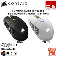 Corsair SCIMITAR ELITE WIRELESS SE MMO Gaming Mouse – Gun Metal / White