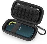Yinke Hard Case for SanDisk Extreme Pro/SanDisk Extreme Portable External SSD 500GB 1TB 2TB, Travel Case Protective Cover Storage Bag (Black)