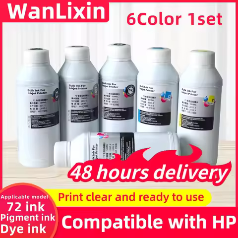HP 500ML Pigment ink Dye Ink For 72 Refill For T610 T620 T770 T790 T795 T1100 T1120 T1200 T1300 T230