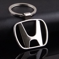 1PC Metal Car Emblem Keychain Keyring Holder for Honda Civic City Odyssey Vezel CRV Accord Fit XR-V 