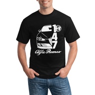 Alfa Romeo Cars Tuning Sport 100% Cotton Tee Man Out Wear Fashion Wild