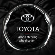 Toyota Carbon Steering Wheel Cover Suitable for Wish Sienta Hiace Estima Chr Vios Altis Camry Corolla