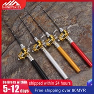 Mini Portable Pocket Fish Pen Aluminum Alloy Fishing Rod Pole Reel Combos