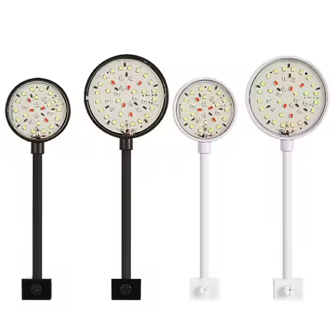 Mini Fish Tank Clip Lamp 360-Degree Rotation 5/7W LED Aquarium Light Energy Saving Plastic Aquarium 