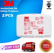 3M 6035 P3 R Particulate Filter[2Pcs in 1 Pack] NIOSH P100 filter Respirator Filter