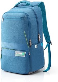 American Tourister SHAW Unisex Laptop Backpack - Teal, Unisex, 17'' Laptop Compatible with Multi-Level Organizer and External Bottle Pocket, Teal, M, Formal