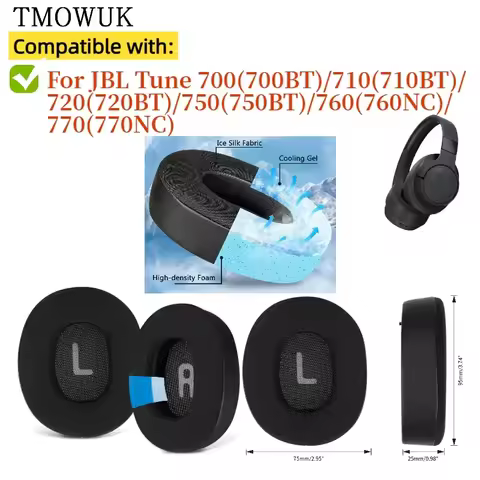 Replacement Ear Pad for JBL Tune 700(700BT)/710(710BT)/720(720BT)/750(750BT)/760(760NC)/770(770NC) H