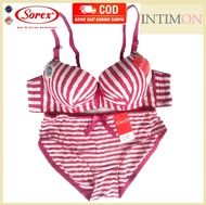 BRA BH SET CD SOREX 17070 TANPA KAWAT BUSA SEDANG CUP B PAKAIAN DALAM SESERAHAN WANITA DEWASA CEWEK
