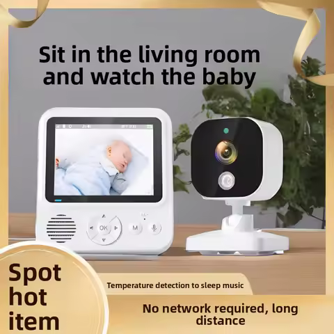 Baby Monitor Feeding Timing Two-Way Voice Temperature Monitoring Music Sleeping Lullaby Baby Monitor