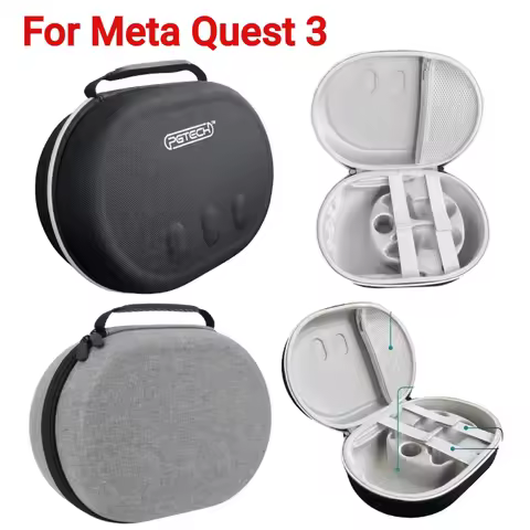Portable Carrying Case For Meta Quest 3 VR Headset Storage Bag Shockproof EVA Hard Shell Box for Met