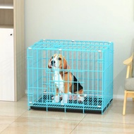 ST-🚤Manufacturer Dog Cage Folding Pet Cage Cat Cage Dog Cage Thick Wire Cage Rabbit Cage Small and Medium-Sized Dogs wit