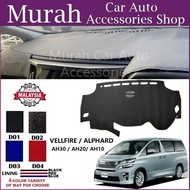 Toyota Alphard / Vellfire AH30 AH20 AH10 2002-2023 Leather Dashboard Cover Anti Slip