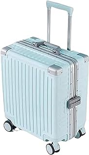 Travel Suitcase 18inch Carry On Luggage With Wheels Detachable Partition Luggage Suitcase Checked Luggage Carry-on Luggage (Color : Blue, Size : 18in)