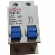 FORT Disconnecting Switch LBS DZ47-63A/2P 2Pole 63A 4.5kA