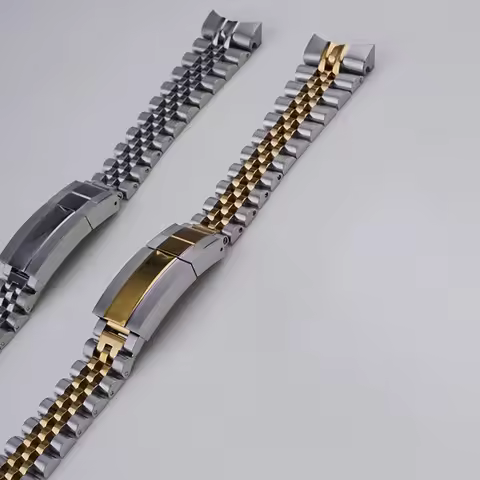 Rolamy 22mm Jubilee WatchBand For Seiko 5 Sports GMT SSK001 003 005 027 033 035 SSK036 Silver Gold S
