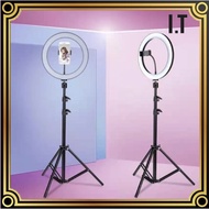 ZD666 26cm LED Ring Fill Light with 2.1 meter Tripod Stand 直播支架补光灯 Youtuber TikTok FB Live Mobile Ph