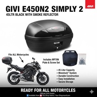 TOP BOX GIVI E450N2 E450 GIVI BOX WHIT PLATE GIVI MP 70N SIAP SCREW SET 100% ORIGINAL GIVI