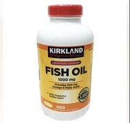 全新美國現貨Kirkland Fish Oil 1000mg 400粒（美國代購）