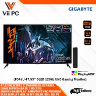 GIGABYTE AORUS FO48U 48 INCH OLED 4K UHD 3840 x 2160 GAMING MONITOR, 120Hz, 10BIT, 1MS, HDR KVM FreeSync​ PREM, Speaker