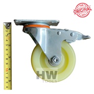 Trolley Wheels 4 Inch Swivel Brake Castor Wheel 4" Nylon Trolley