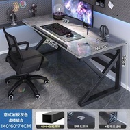 電腦枱 [超值枱椅組合]岩板灰140cm 包安裝送貨-電競枱 遊戲檯 寫字枱 辦公枱 電腦桌