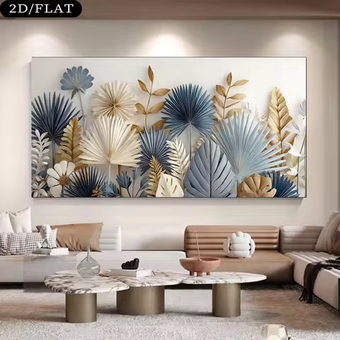 2D Flat, 2D Flat, 1pc a Large Frameless Modern Canvas Mural Measuring 31.49X62.99 Inches Or 80X160 C
