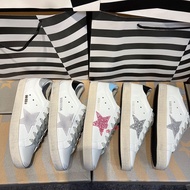 Golden Goose Star Dirty Shoes GGDB Distressed Flat White Shoes