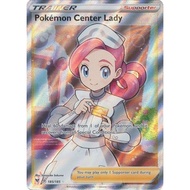 English Pokemon Pokemon Center Lady - 185/185 - Full Art Ultra Rare Sword &amp; Shield: Vivid Voltage Singles