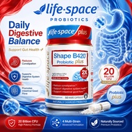 Life-Space Shape B420 Probiotic Plus 20 Billion CFU 50 Capsules | B420 Probiotics Supplement Gut Hea