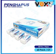 1 Pak isi 40 Pcs Penghapus Pensil Voxy / My Style / Stark / V-TRO / Agra / Esco / V-Gen