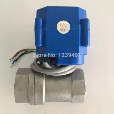 DN20 3/4" stainless steel Two Way Electrical Ball Valve DC5V 12V 24V AC220V CR01 CR02 CR03 CR04 CR05