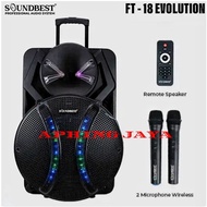 Speaker Aktif Portable Bluetooth 18 inch Soundbest FT-18 EVOLUTION