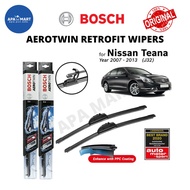 Genuine Bosch Aerotwin Retrofit U Hook Wiper Set for Nissan Teana J32 (Year 2007-2013) (24"/18")
