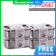 stenlock | Stenlock Handy Stainless Steel Kimchi Container Size 4 4-Pack 7400ml