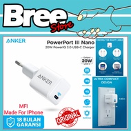 ANKER Wall Charger Anker Powerport III Nano 20W for iPhone 12 A2633