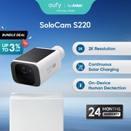 eufy Security S220 SoloCam Solar Security Camera Wireless 2K Resolution T8134