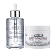 【Kiehl’s 契爾氏】 激光極淨白淡斑精華115ml+冰河醣蛋白保濕霜125ml 國際航空版