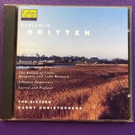 BENJAMIN BRITTEN CD THE SIXTEEN HARRY CHRISTOPHERS 齊件 UK版 舊版(1983) 古典音樂