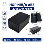 Black ABS plastic box 200x120x75mm WANCHI electrical box - LinhKien HD